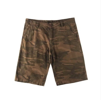 Hoge kwaliteit chino-shorts met camouflageprint voor heren